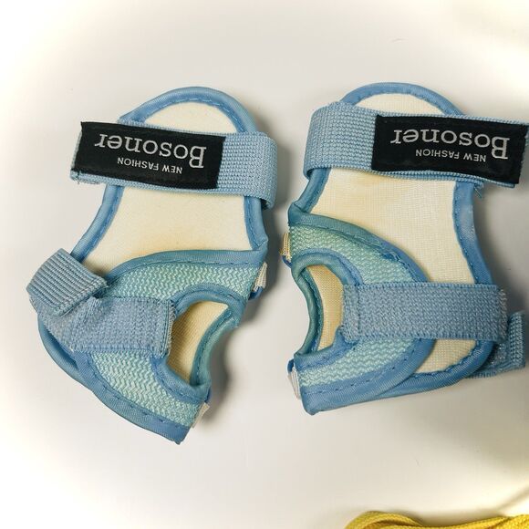 BoSoner Kids Knee Pads Elbow Pads Wrist Guards Protective Set Size Medium Blue - Picture 9 of 9